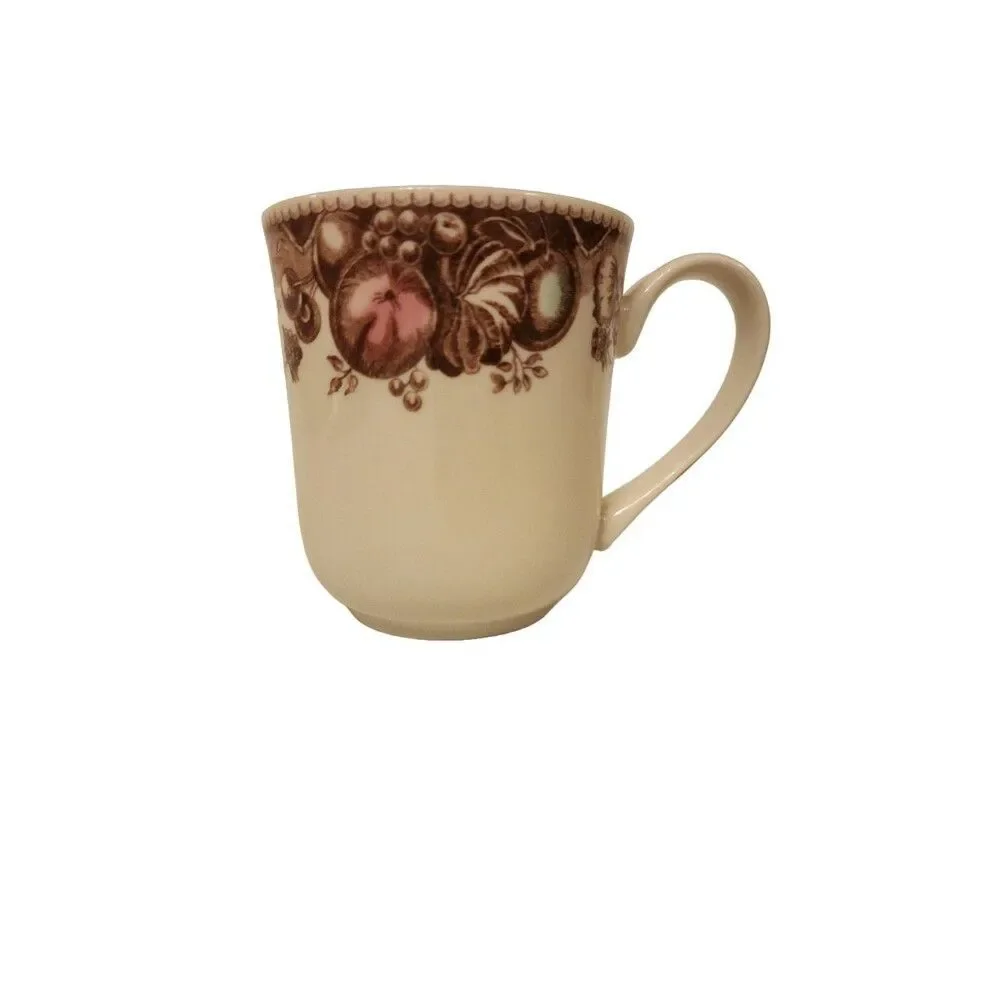 Johnson Bros His Majesty Coffee Mug Cup Thanksgiving Turkey Harvest England EUC